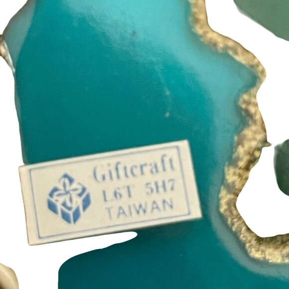 Hummingbird & Flower Stained Plastic Glass Wind Chime With Brass Tubes 6" - Picture 6 of 7